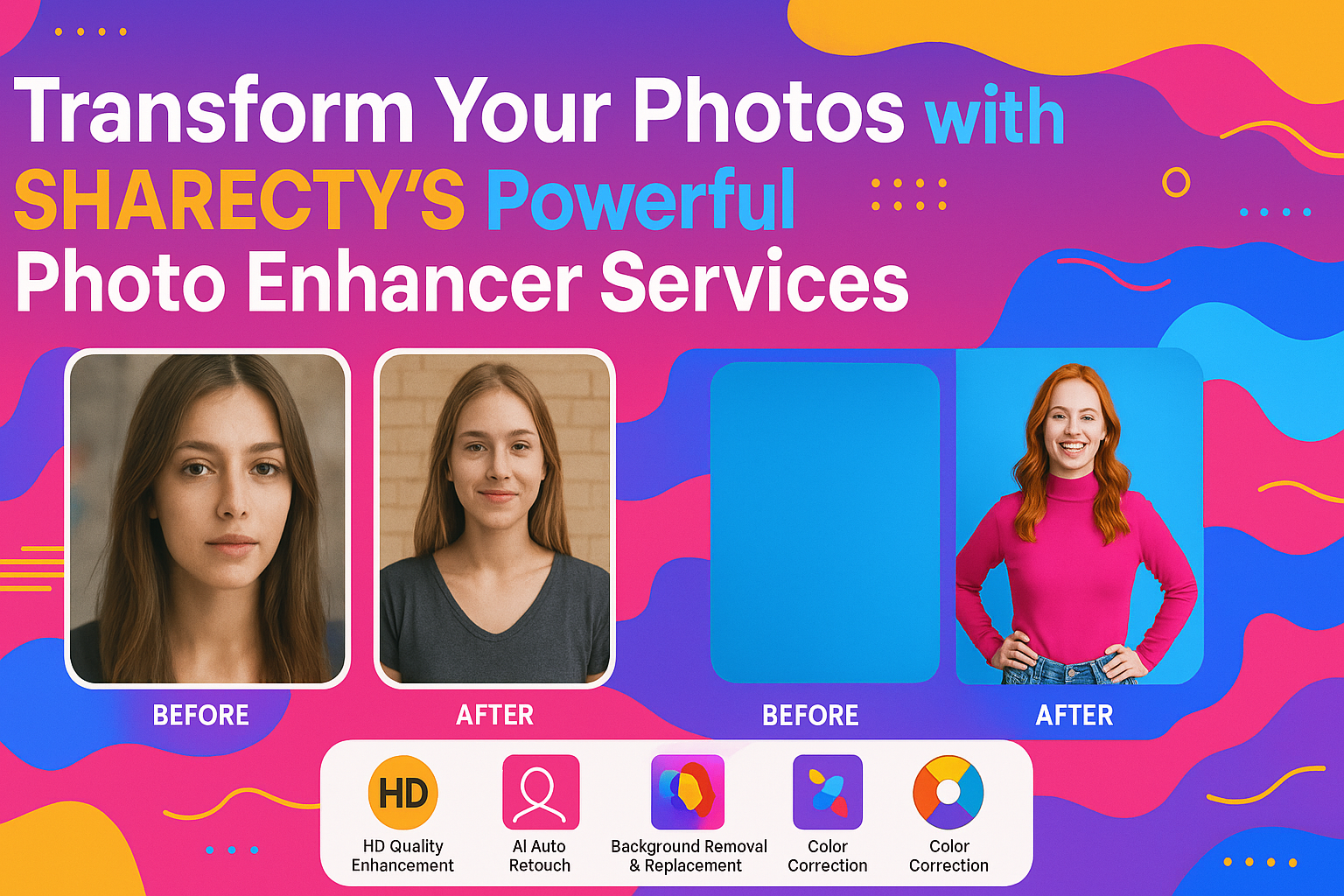 Transform Your Photos with Sharecty's Powerful Photo Enhancer Services