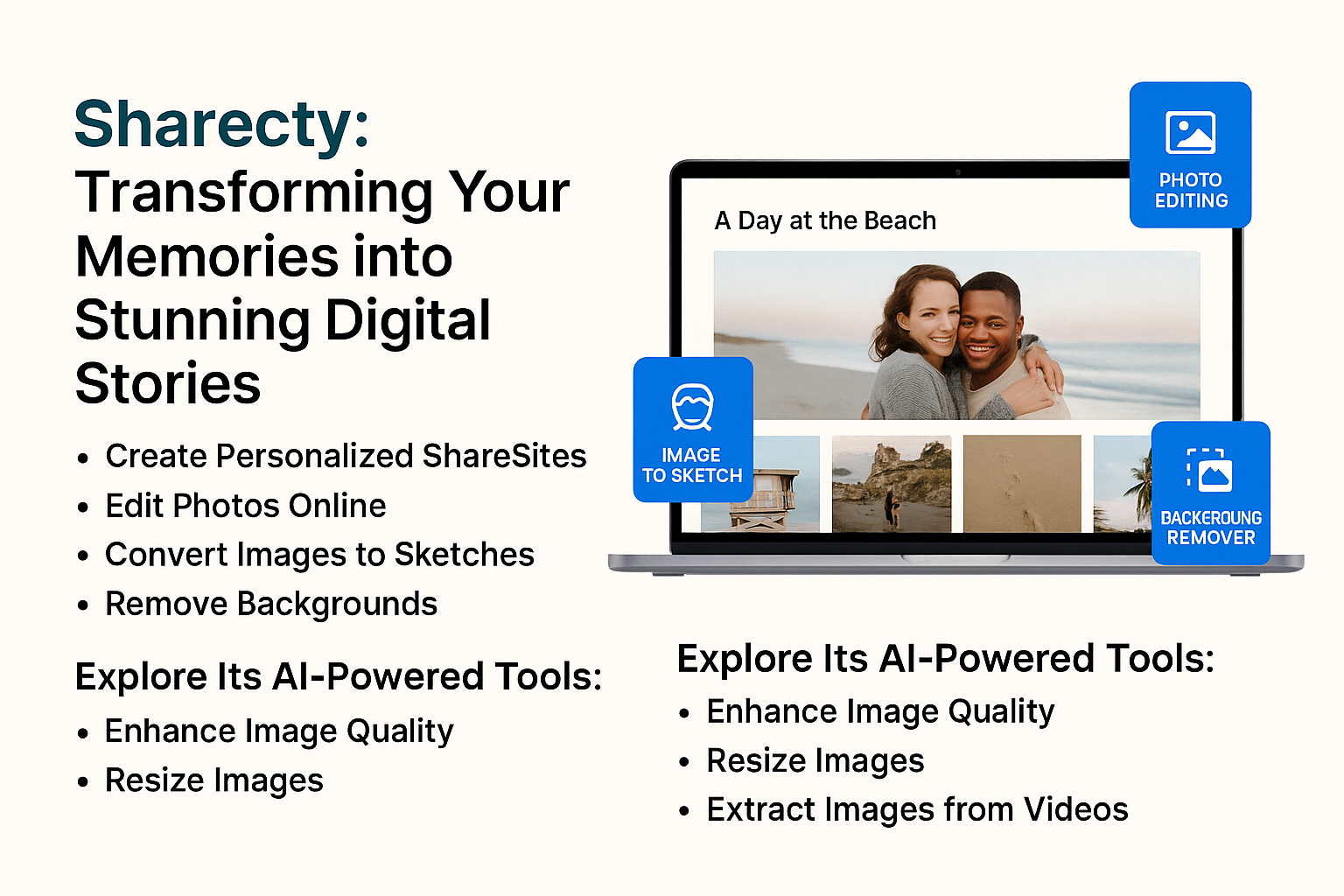 Sharecty: Transforming Your Memories into Stunning Digital Stories