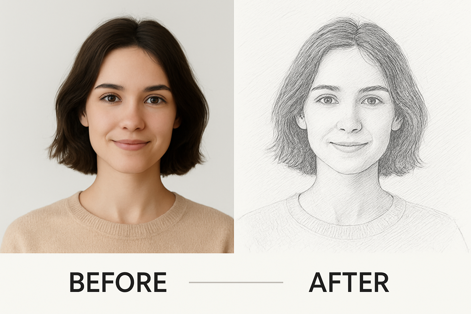 Convert Your Photo to a Sketch Online – Free with Sharecty’s AI Tool